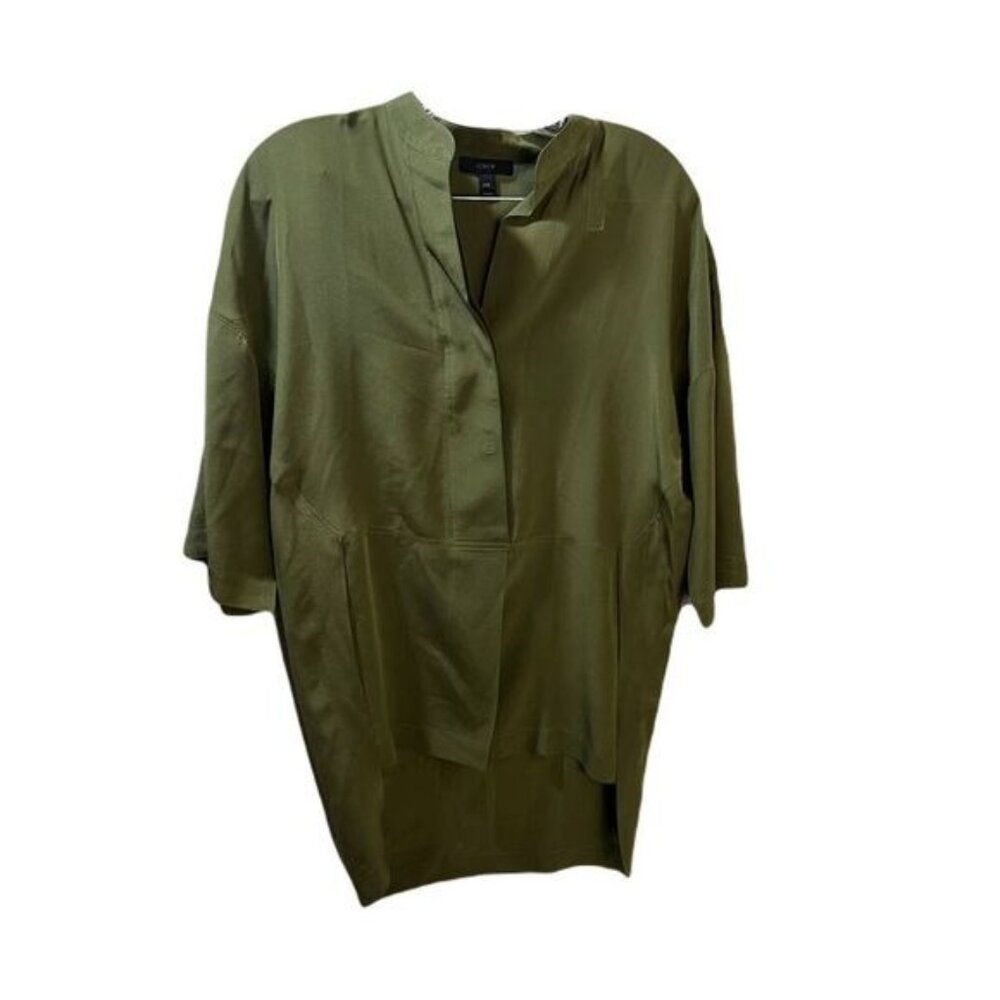 J.Crew Ladies‎ 3/4-Sleeve Tunic Blouse XSP New